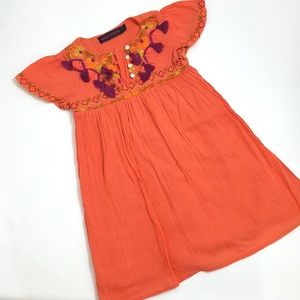 《Antik Batik》 Embroidered girls dress 4Y